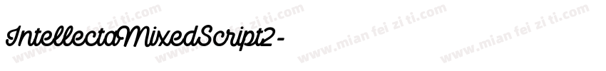 IntellectaMixedScript2字体转换
