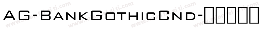 AG-BankGothicCnd字体转换