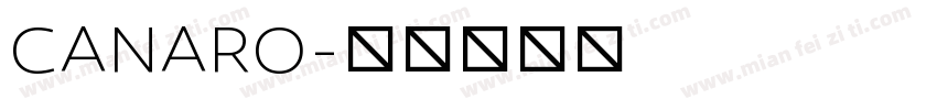 CANARO字体转换