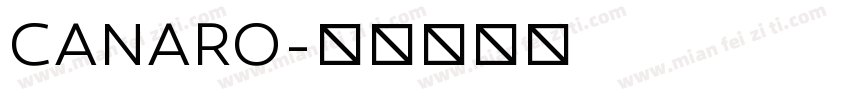 CANARO字体转换