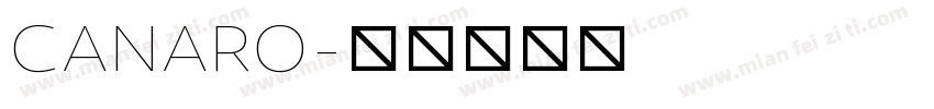 CANARO字体转换