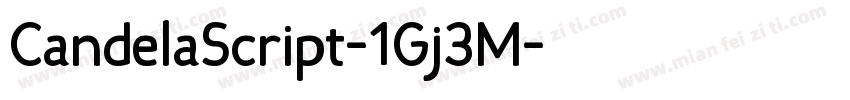CandelaScript-1Gj3M字体转换