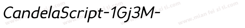 CandelaScript-1Gj3M字体转换