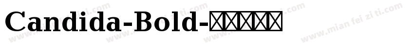 Candida-Bold字体转换