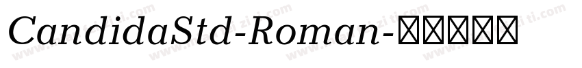 CandidaStd-Roman字体转换