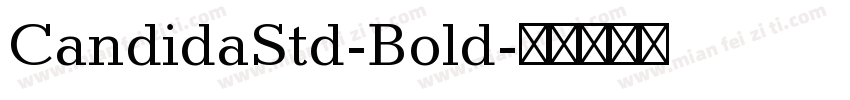 CandidaStd-Bold字体转换