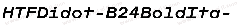 HTFDidot-B24BoldIta字体转换