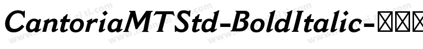 CantoriaMTStd-BoldItalic字体转换