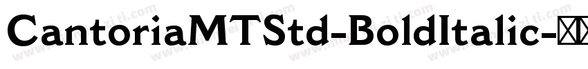 CantoriaMTStd-BoldItalic字体转换