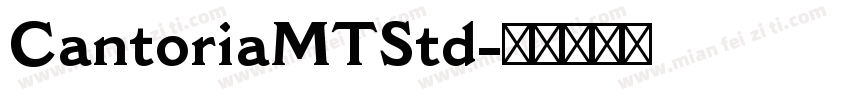 CantoriaMTStd字体转换