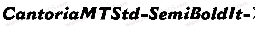 CantoriaMTStd-SemiBoldIt字体转换
