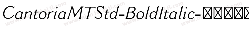 CantoriaMTStd-BoldItalic字体转换