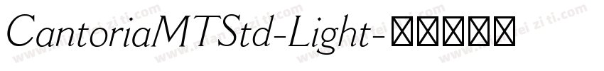 CantoriaMTStd-Light字体转换