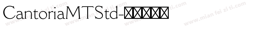 CantoriaMTStd字体转换