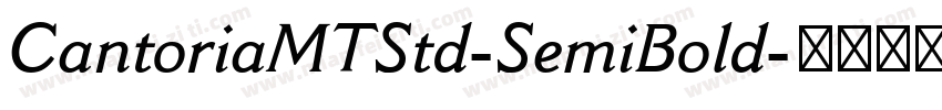 CantoriaMTStd-SemiBold字体转换