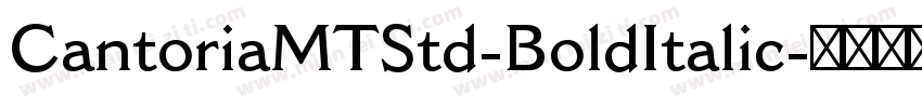 CantoriaMTStd-BoldItalic字体转换