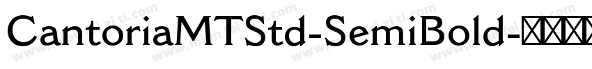 CantoriaMTStd-SemiBold字体转换