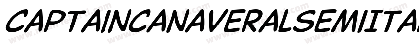CaptainCanaveralsemiItalic-MaMY字体转换