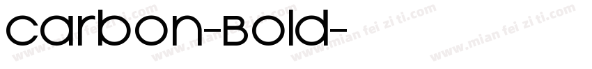 Carbon-Bold字体转换