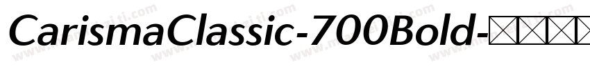 CarismaClassic-700Bold字体转换