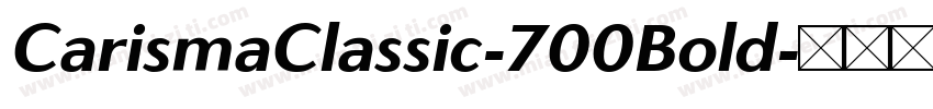 CarismaClassic-700Bold字体转换