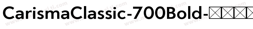 CarismaClassic-700Bold字体转换