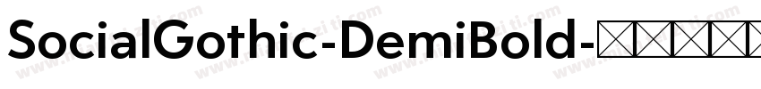 SocialGothic-DemiBold字体转换
