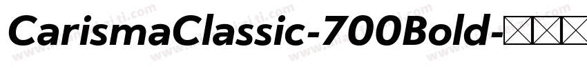 CarismaClassic-700Bold字体转换