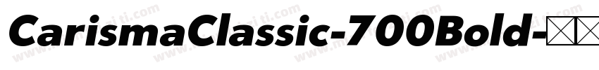 CarismaClassic-700Bold字体转换
