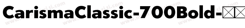 CarismaClassic-700Bold字体转换