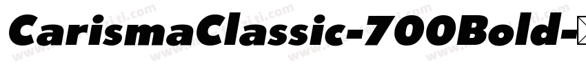 CarismaClassic-700Bold字体转换