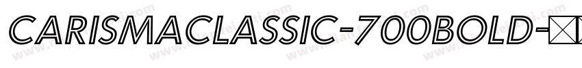 CarismaClassic-700Bold字体转换