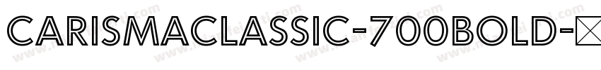 CarismaClassic-700Bold字体转换
