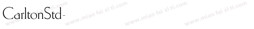 CarltonStd字体转换