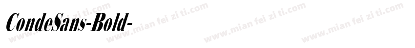 CondeSans-Bold字体转换 CondeSans-Bold字体转换