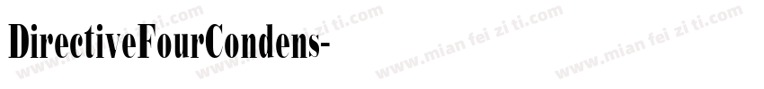 DirectiveFourCondens字体转换