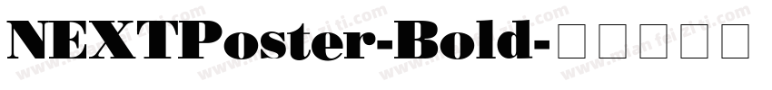 NEXTPoster-Bold字体转换