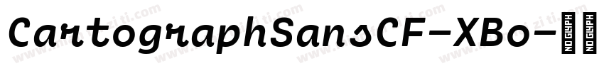 CartographSansCF-XBo字体转换