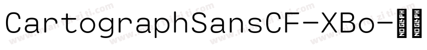 CartographSansCF-XBo字体转换