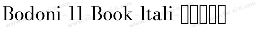 Bodoni-11-Book-ltali字体转换