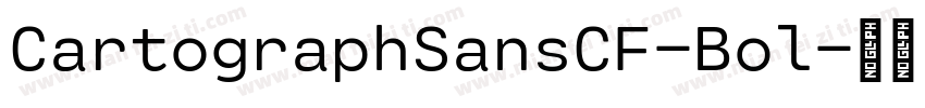 CartographSansCF-Bol字体转换
