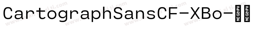 CartographSansCF-XBo字体转换