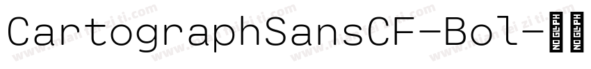 CartographSansCF-Bol字体转换