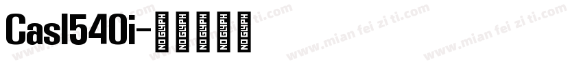 Casl540i字体转换