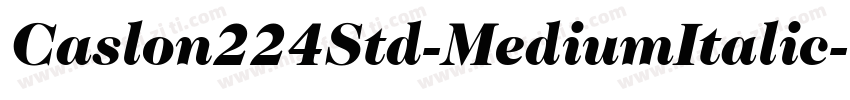 Caslon224Std-MediumItalic字体转换
