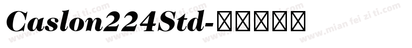 Caslon224Std字体转换