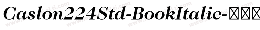 Caslon224Std-BookItalic字体转换