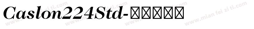 Caslon224Std字体转换