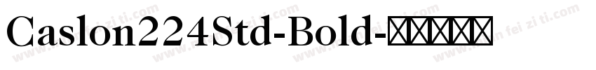 Caslon224Std-Bold字体转换