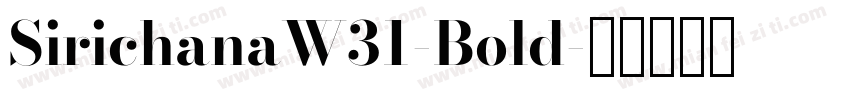 SirichanaW31-Bold字体转换